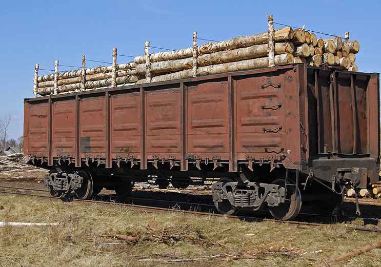 Перевозка ЛЕСА вагонами из Вологды в Аксая